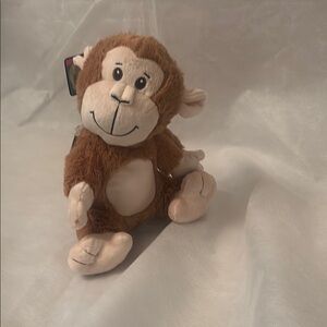 Adorable Brown Plush Monkey Toy